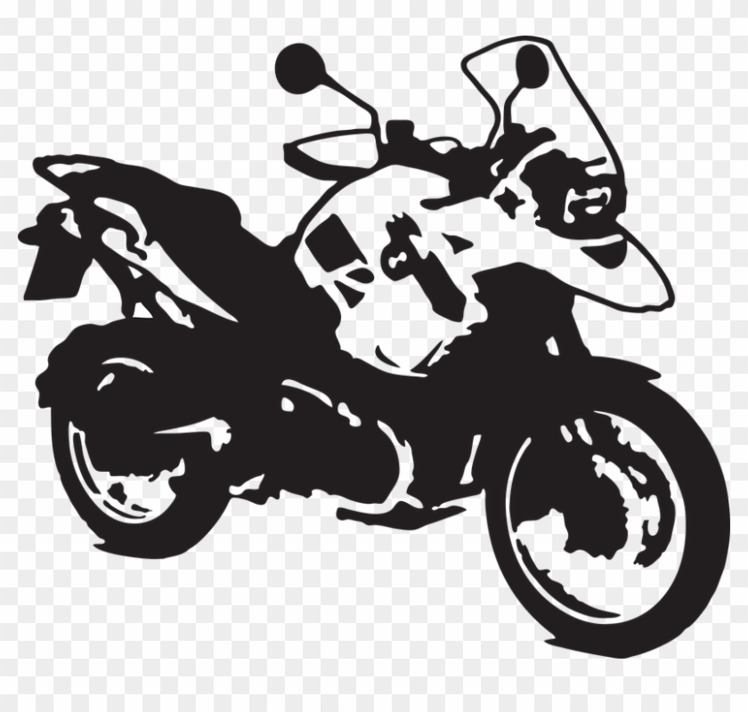 Bmw Moto Motorcycle Adventure Travel Rider Enduro - Bmw Motorcycle Vector Clipart #5434473