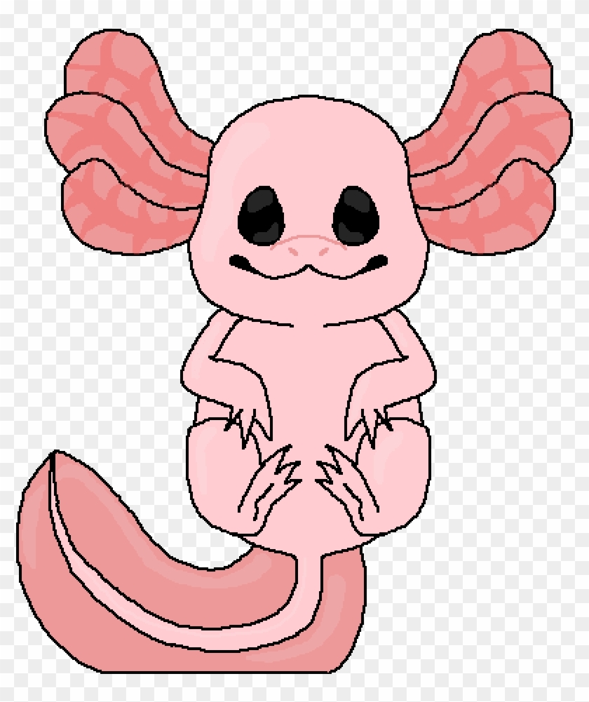 Axolotl Oc - Cartoon Clipart