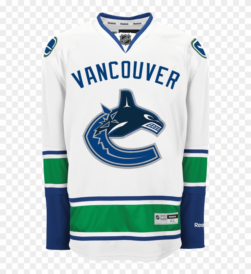 Reebok Vancouver Canucks Away Adult's Jersey Custom - Vancouver Canucks Away Jersey Clipart #5434951