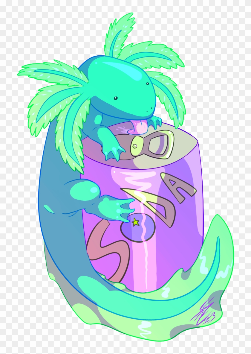 Axolotl Silver - Google Search - Cartoon Clipart