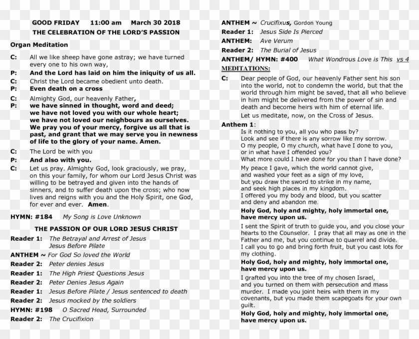 Good Friday Service Bulletin - Penguin Jazz Guide The History Clipart #5435443