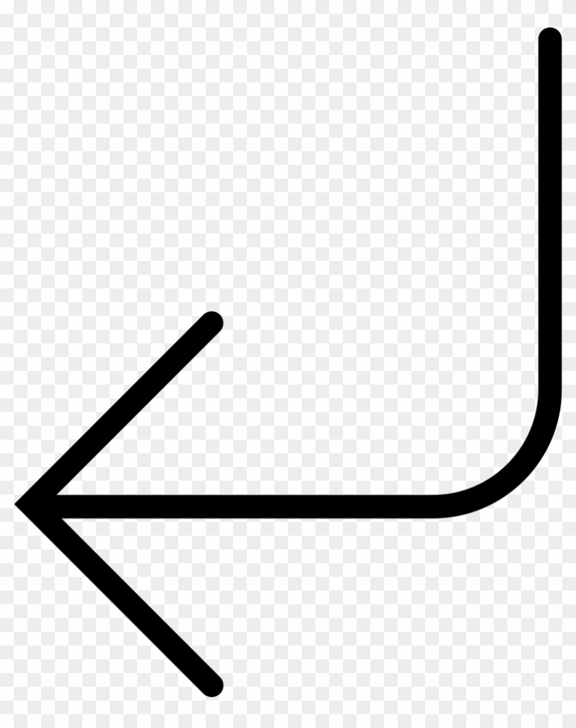 Left Round Angle Arrow Comments - Arrow Down To Left Clipart