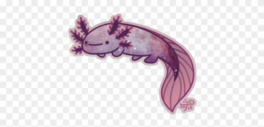 #cute #axolotl #aesthetic #sea #fish #creature #alien - Cute Axolotl Drawing Clipart #5436010