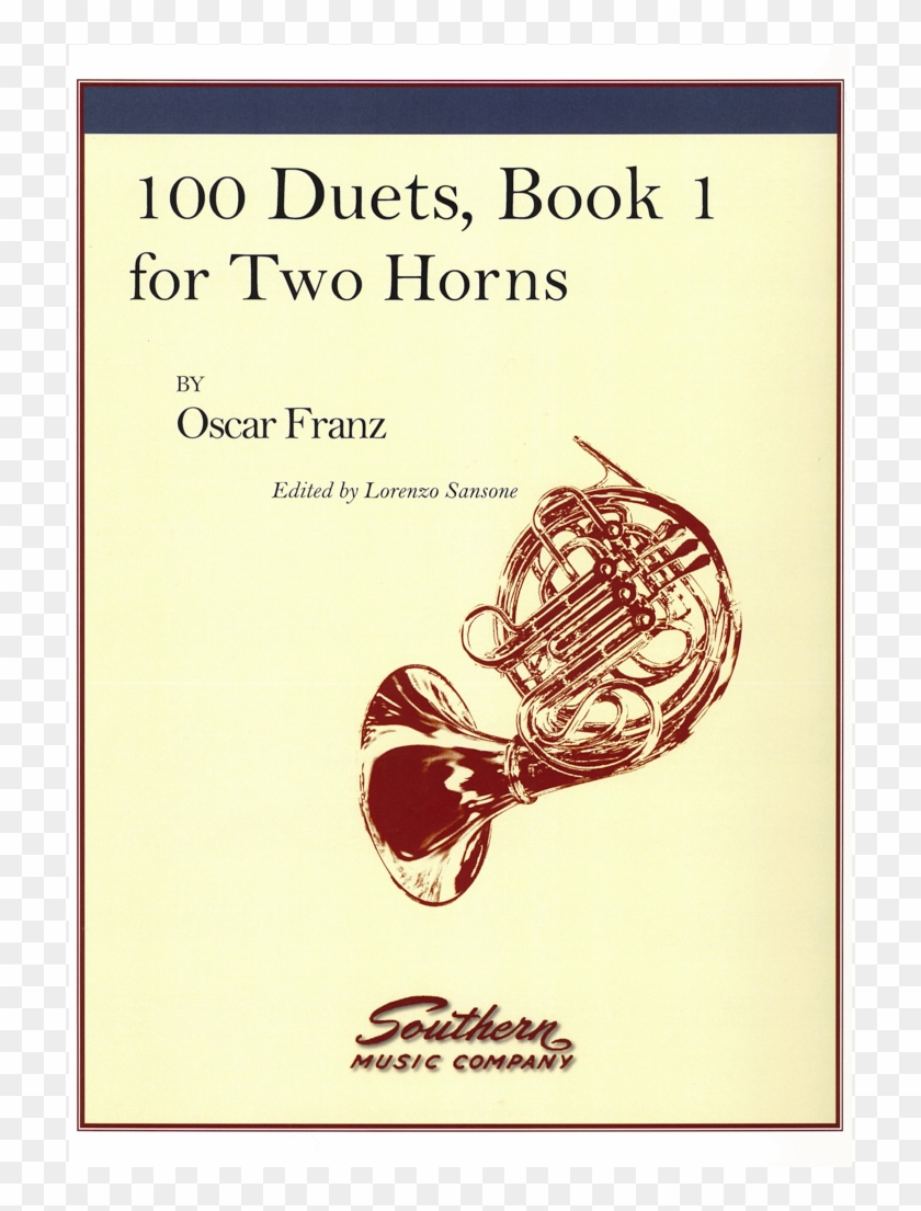 100 Duets, Book 1 For Two Horns By Oscar Franz - Illustration Clipart