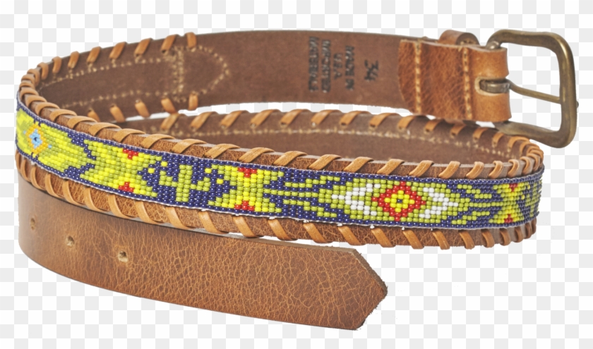 Desert Cactus Beaded Camp Belt Close - Belt Clipart