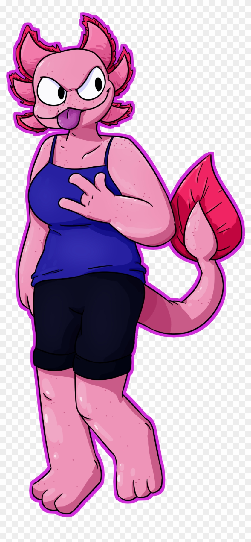 Saferandom Axolotl Character Number 978425 By Charealuce - Cartoon Clipart