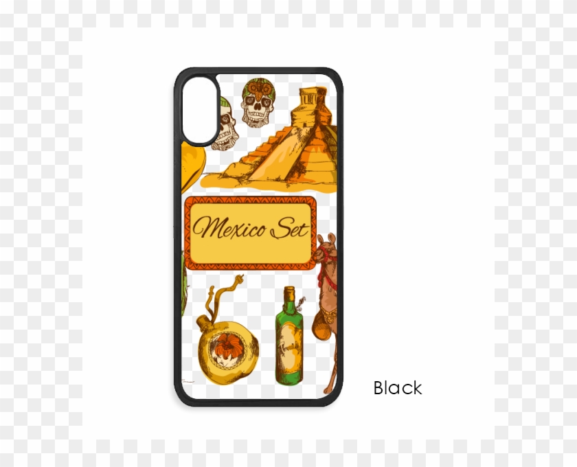 Sombrero Mexico Pyramid Desert Cactus Mexican For Iphone - Mobile Phone Case Clipart