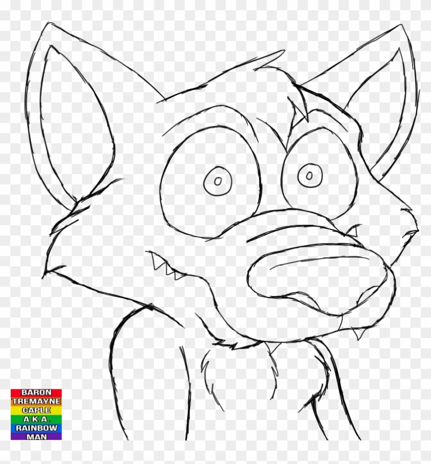 Free Lineart - Wolf - Line Art Clipart