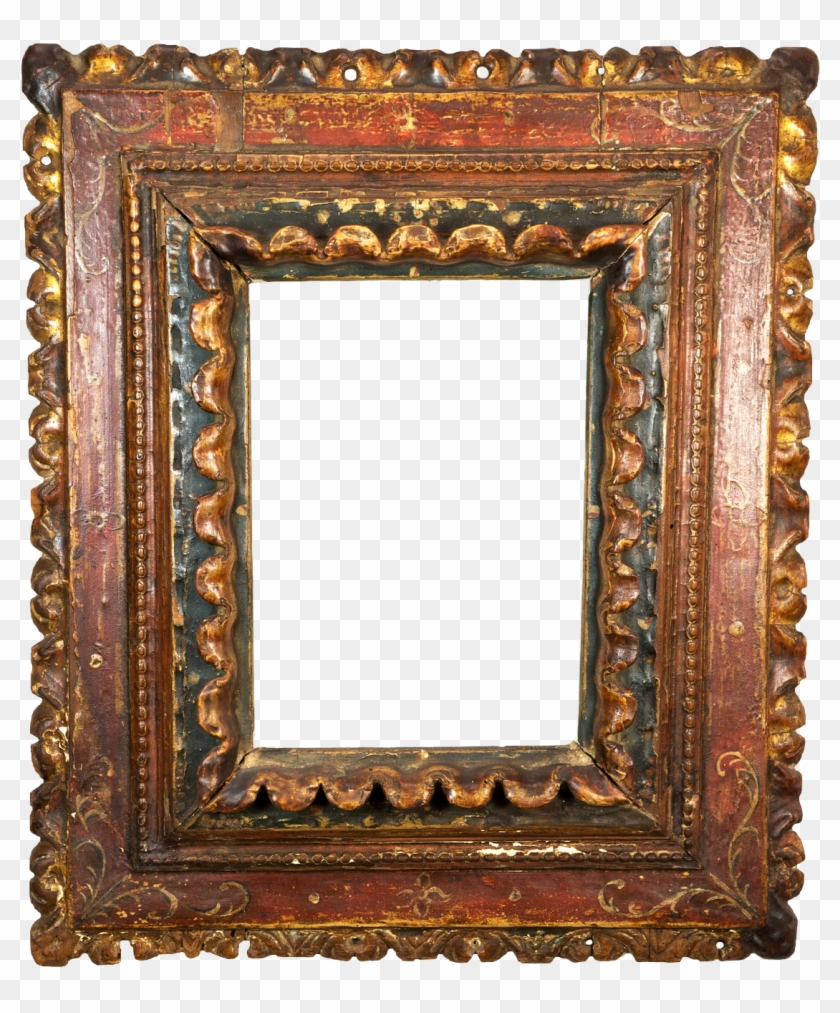 Painted Baroque Frame - Picture Frame Clipart #5437055