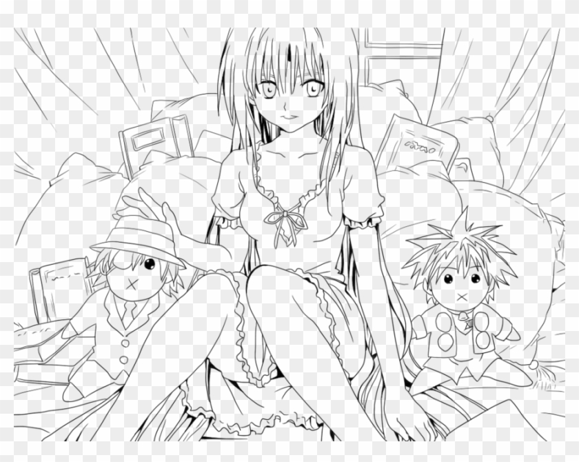 Anime Coloring Pages - Anime Colouring Pages Png Clipart