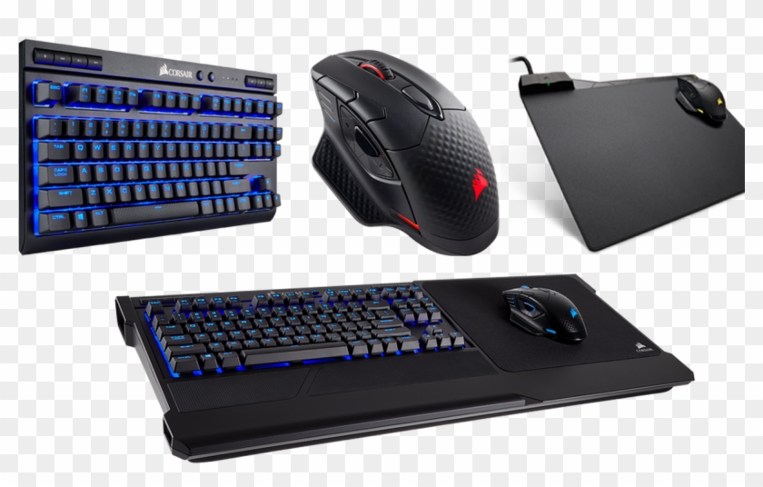 Wireless Mechanical Keyboard Transparent Background - Corsair Wireless Lapboard Clipart