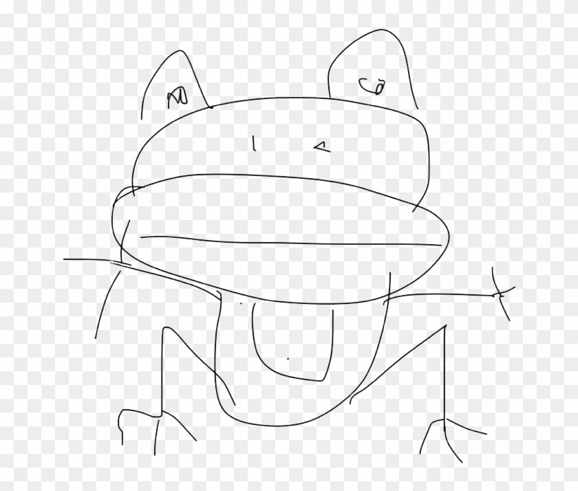 I'm Scared Of A Creature That Was In An Episode Of - Sketch Clipart #5437625