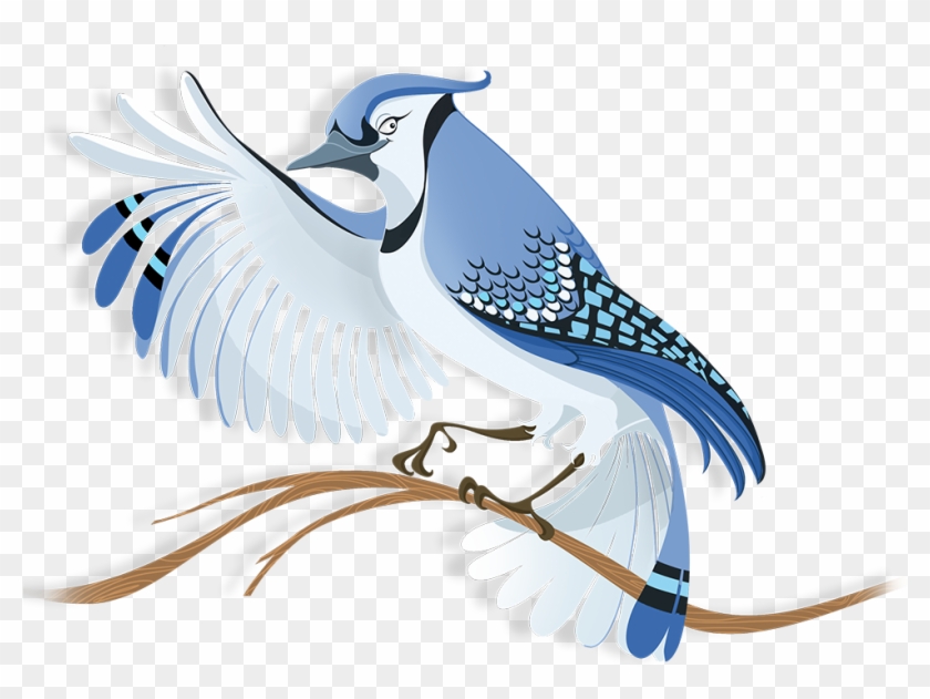 Flock Blue Jay - Transparent Bluejay Clipart