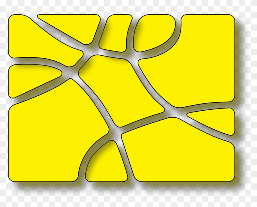 Maze Labyrinth Yellow 3d Rectangle Shadow Box - 3d Yellow Clipart #5438573
