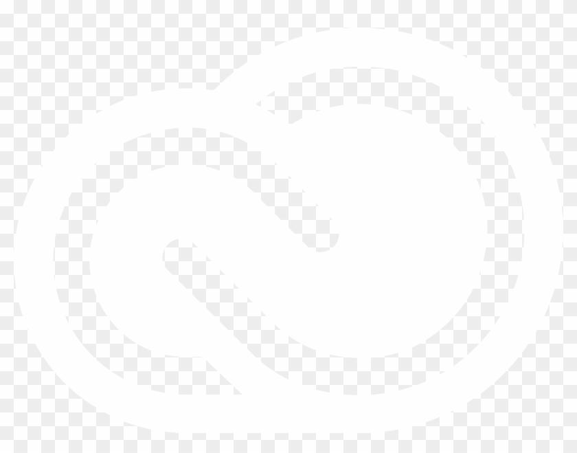 Creative Cloud Cc Logo Black And White - Johns Hopkins Logo White Clipart #5438921