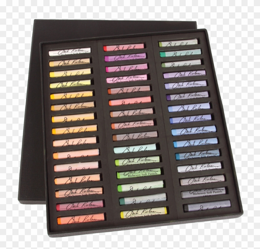 Richeson Medium-soft Pastels Set Of 45 Full Sticks - Leather Clipart