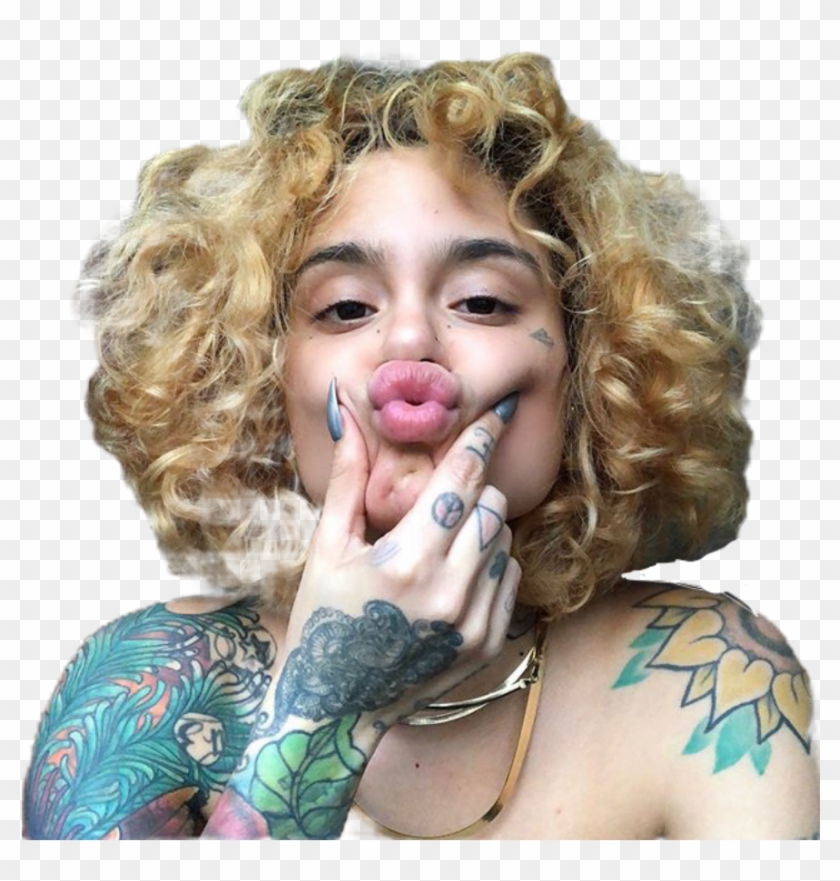 Sticker By Jamika Tate - Kehlani Blonde Curly Hair Clipart