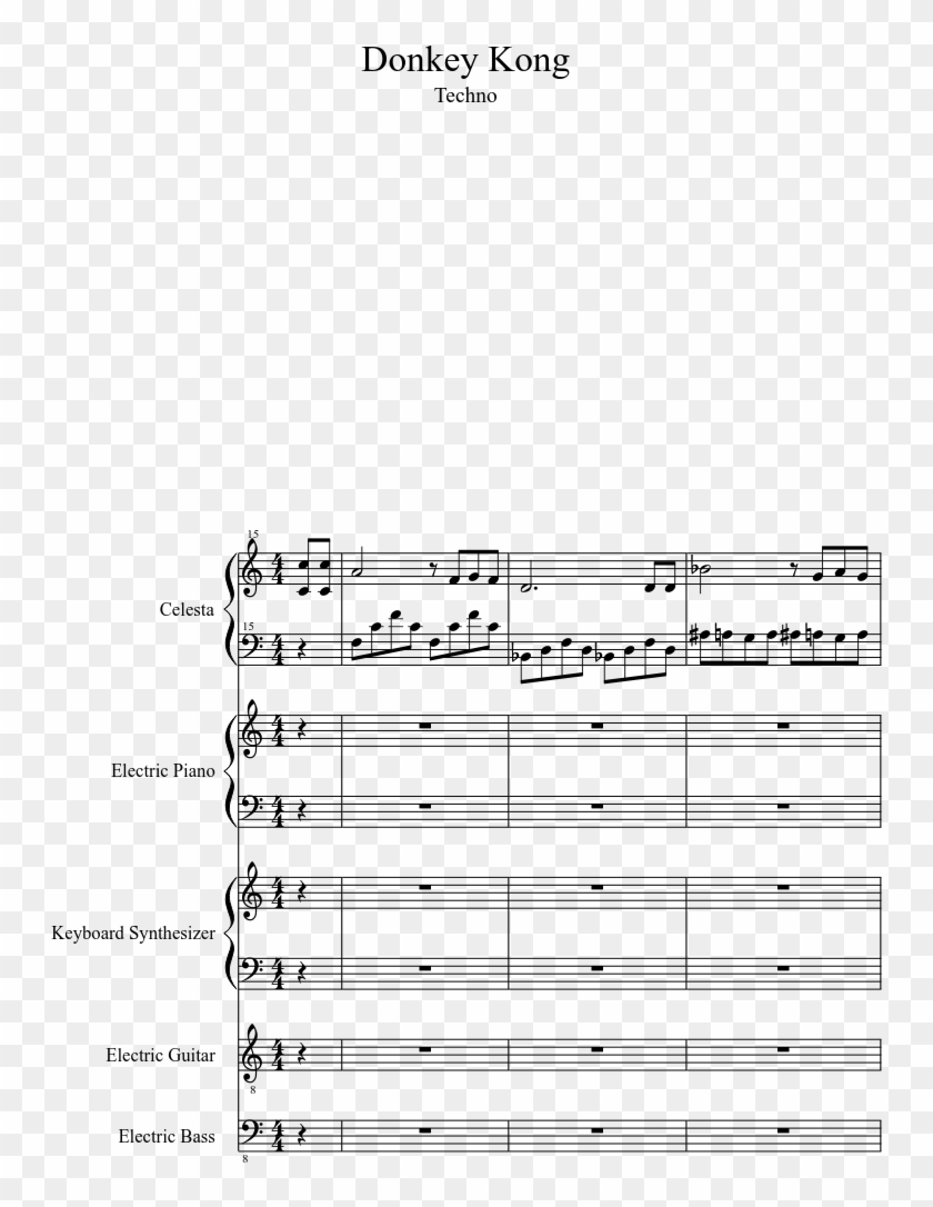 Donkey Kong Country Title Theme - Dona Nobis Pacem Mozart Spartito Clipart