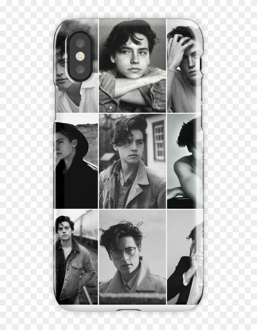 Cole Sprouse Black And White Aesthetic Collage Iphone - Aesthetic Cole Sprouse Clipart