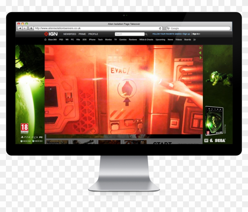 Banner Ads Development Studio Alien Isolation - Led-backlit Lcd Display Clipart