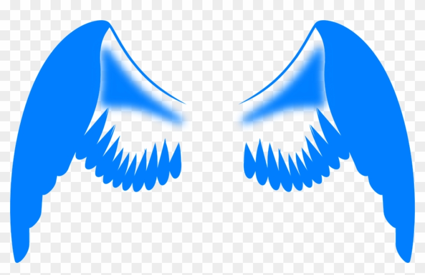Wings Angel Feathers - Wings Blue Clipart