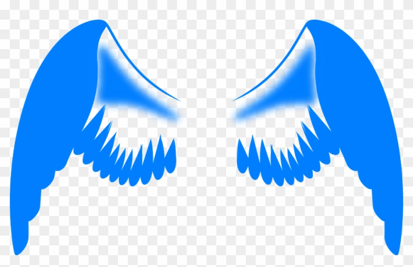 Wings Angel Feathers - Wings Blue Clipart #5440589