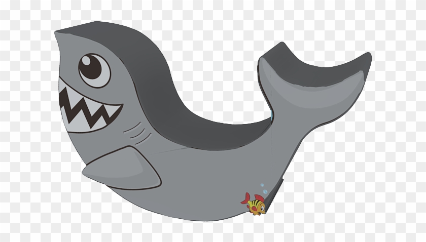 Animal Themed Shark Rocker - Cartoon Clipart #5440856