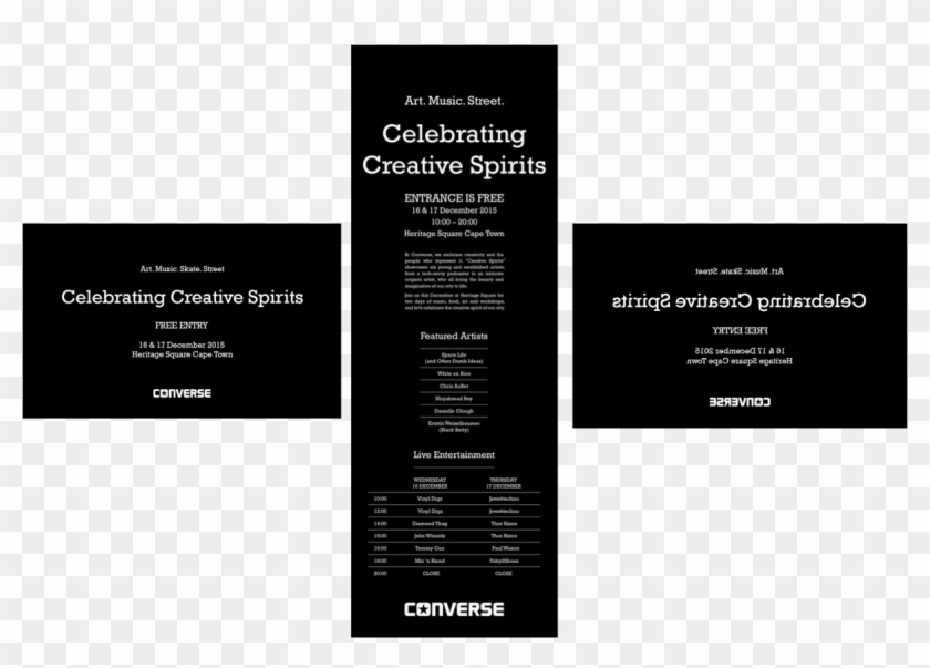 Converse Creative Spirits Event - Graphic Design Clipart
