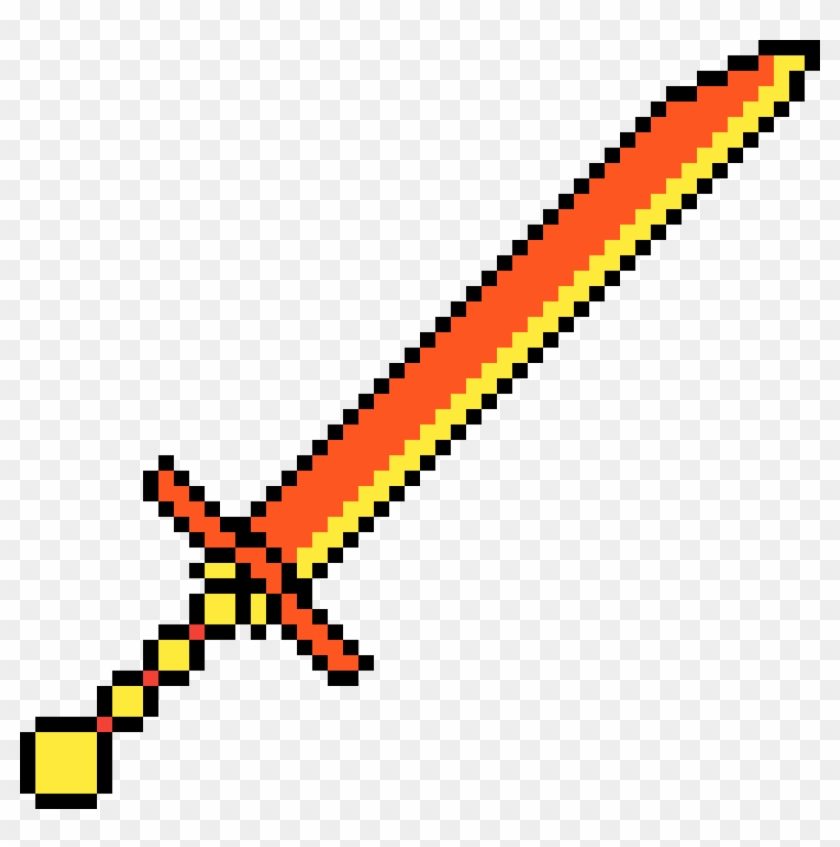 Longsword - Knight Sword Pixel Art Clipart #5440914