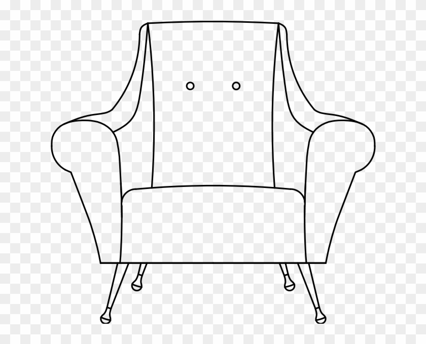 Armchair Drawing Easy - Easy Drawing Of A Chair Clipart