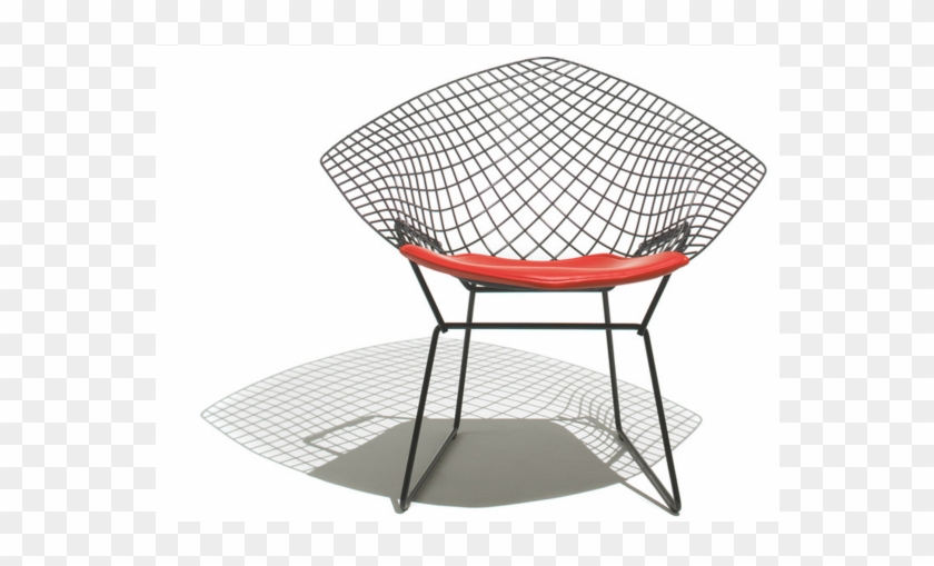 Bertoia Diamond Chair - Bertoia Diamond Chair Black Clipart #5441405