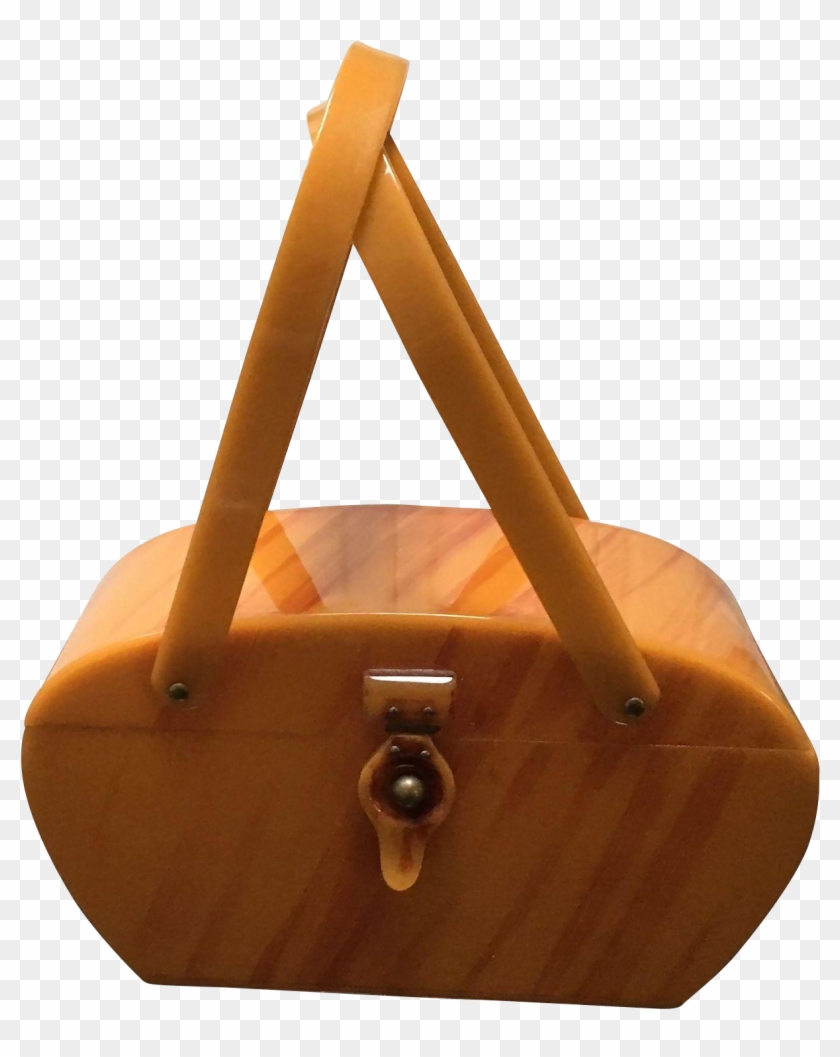 Vintage Charles Foster Bakelite/lucite Caramel Swirl - Handbag Clipart