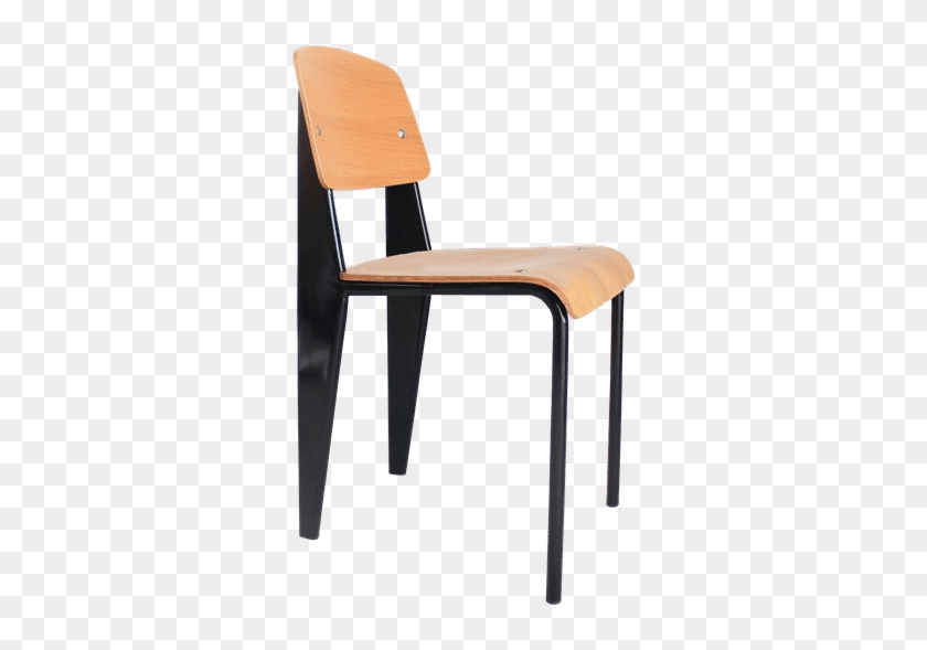 Jean Prouve, Replica, Modern, Dining Chair, French-like - Prouve Chair Black Clipart