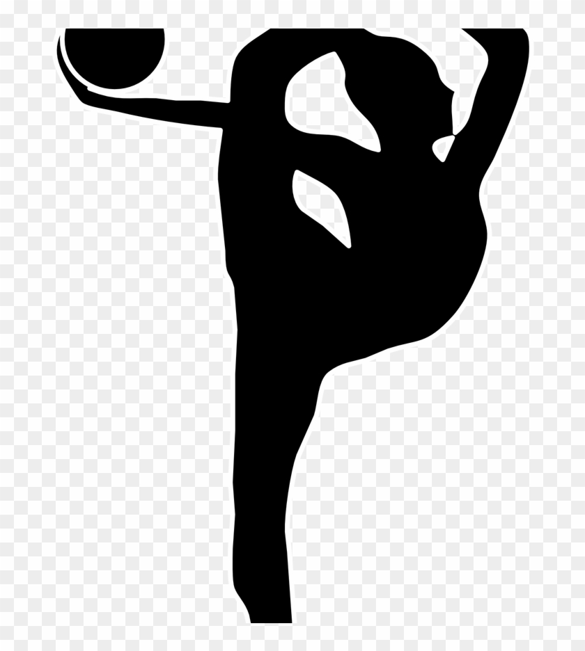 Gymnastics Silhouettes Transparent Clipartsco - Rhythmic Gymnastics Icon Png #5441960