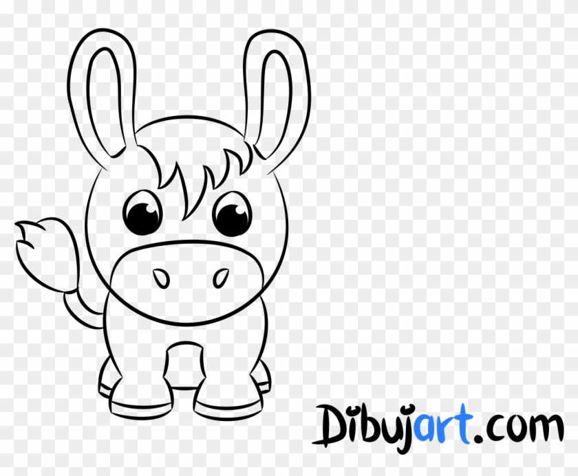 C Mo Dibujar Un Burro F Cil Paso A 1 Dibujos De La - Dibujo De Un Burro Clipart