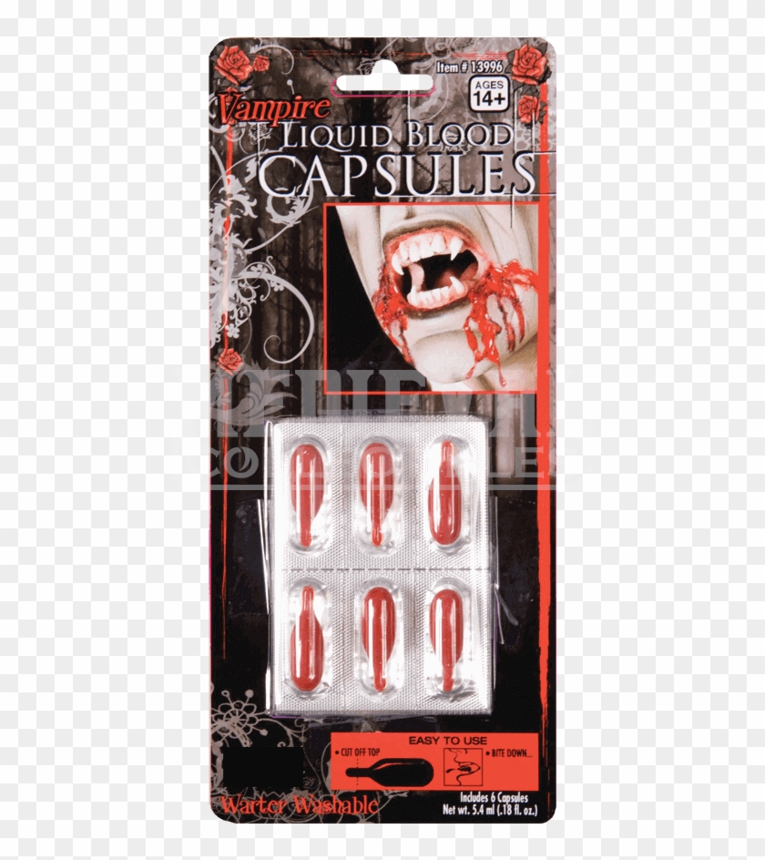 Liquid Costume Blood Capsules Kit Clipart #5443494