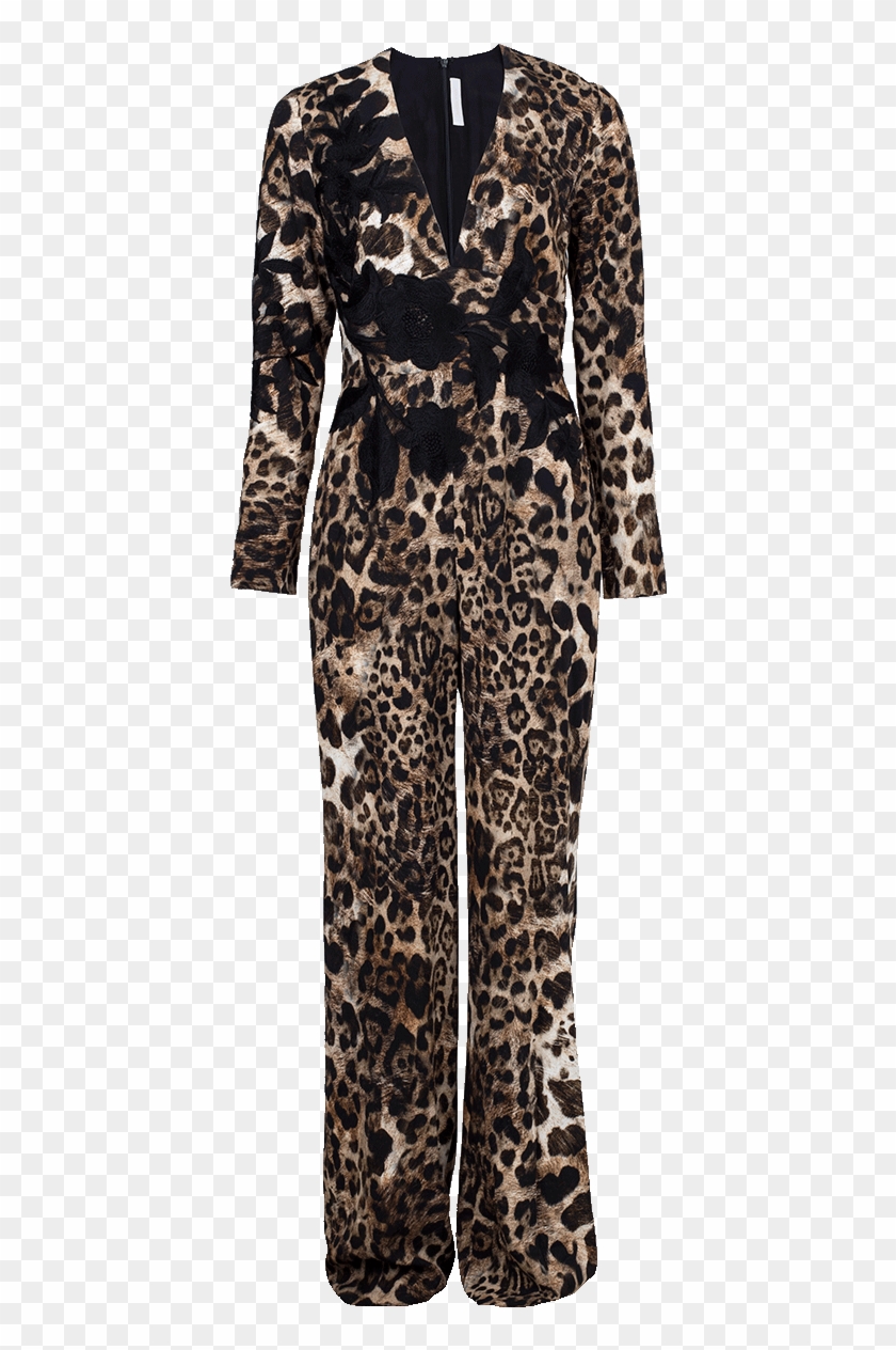 Animal Print Jumpsuit - Pajamas Clipart