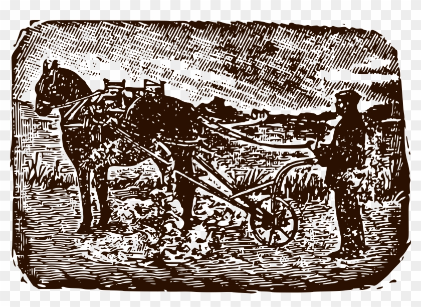 This Free Icons Png Design Of Farmer Woodblock Print - Carriage Clipart
