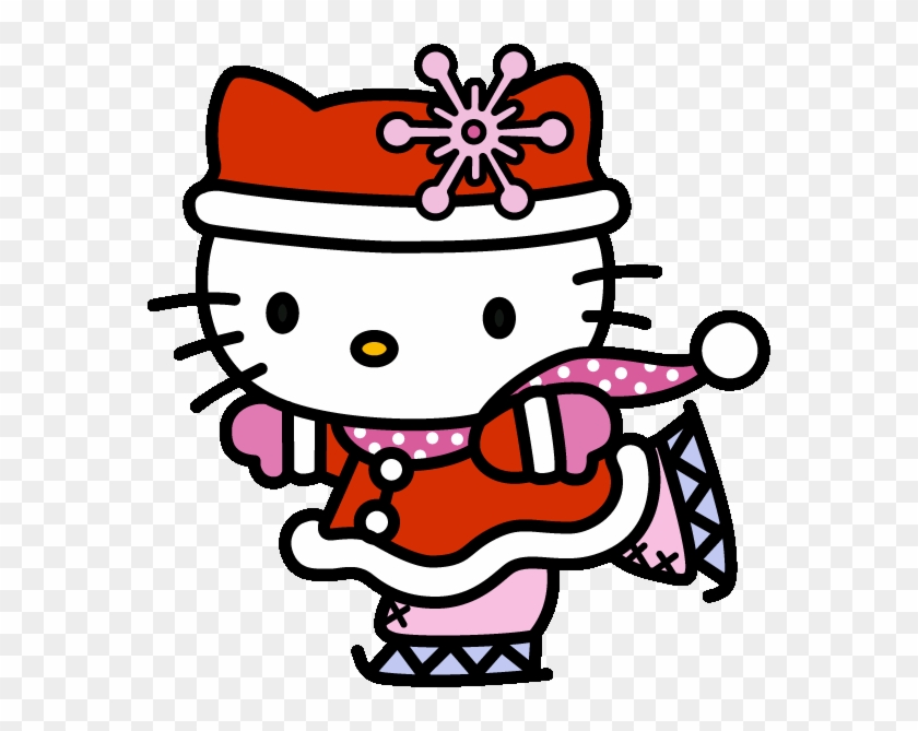 Hello Kitty Xmas - Merry Christmas Hello Kitty Gif Clipart #5444995