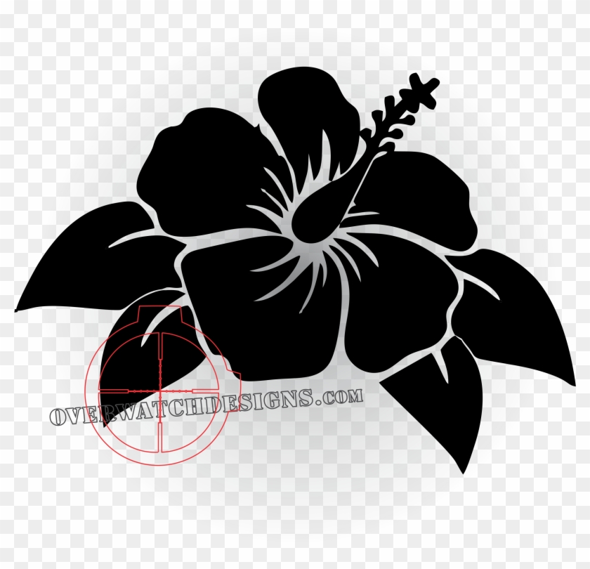 Flower - Hibiscus Decal Clipart #5445476