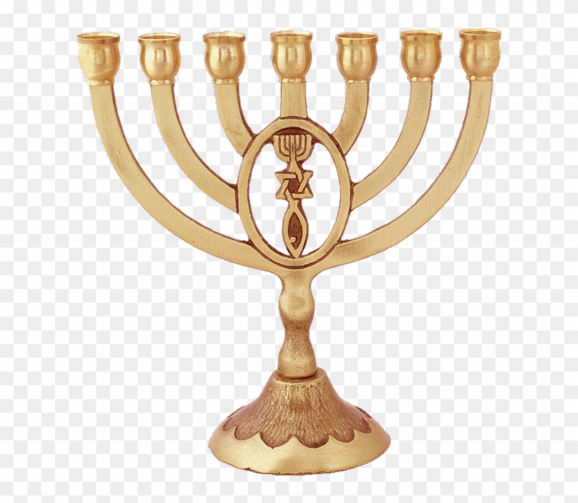Messianic Menorah With A Grafted In Symbol - Messianic Shop Clipart
