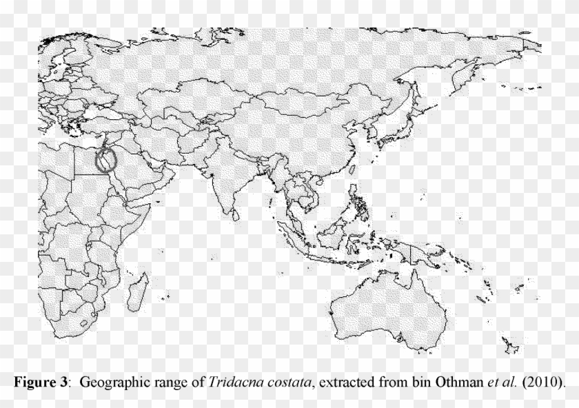 In A Survey Of Giant Clams In The Red Sea, Richter - Sickle Cell Malaria Map Clipart