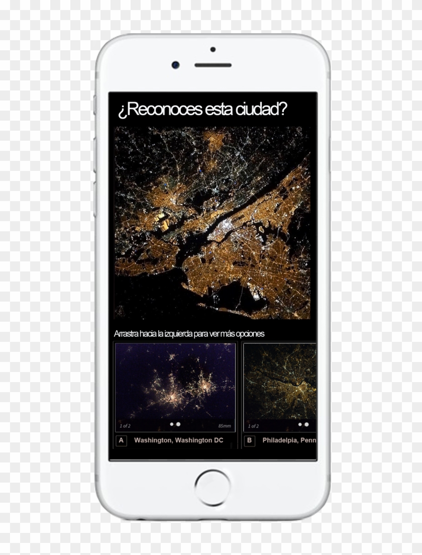 Mobile App Concept - New York From Space Clipart