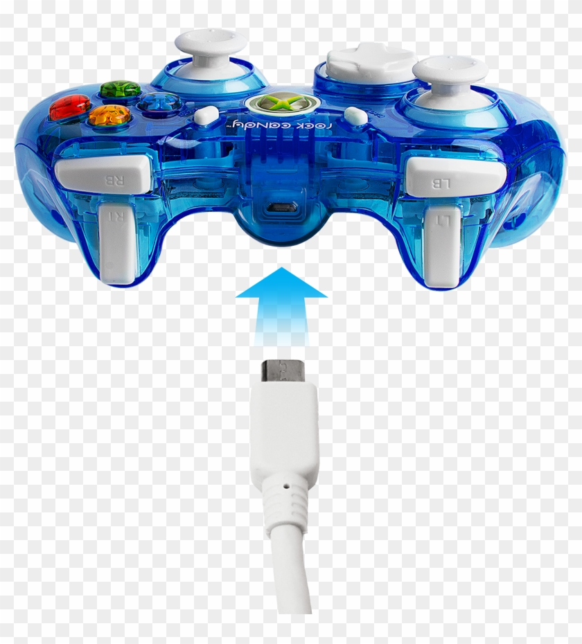Pdp Rock Candy Xbox 360 Wired Controller, Blueberry - Rock Candy Wired Controller For Xbox 360 Blueberry Clipart