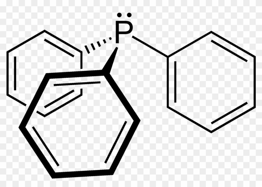 Triphenylphosphine 2d Skeletal Smokefoot Style - Nitrosobenzene Clipart #5446685