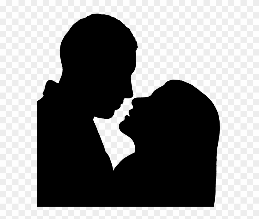 Lovers Silhouette Clipart #5446978