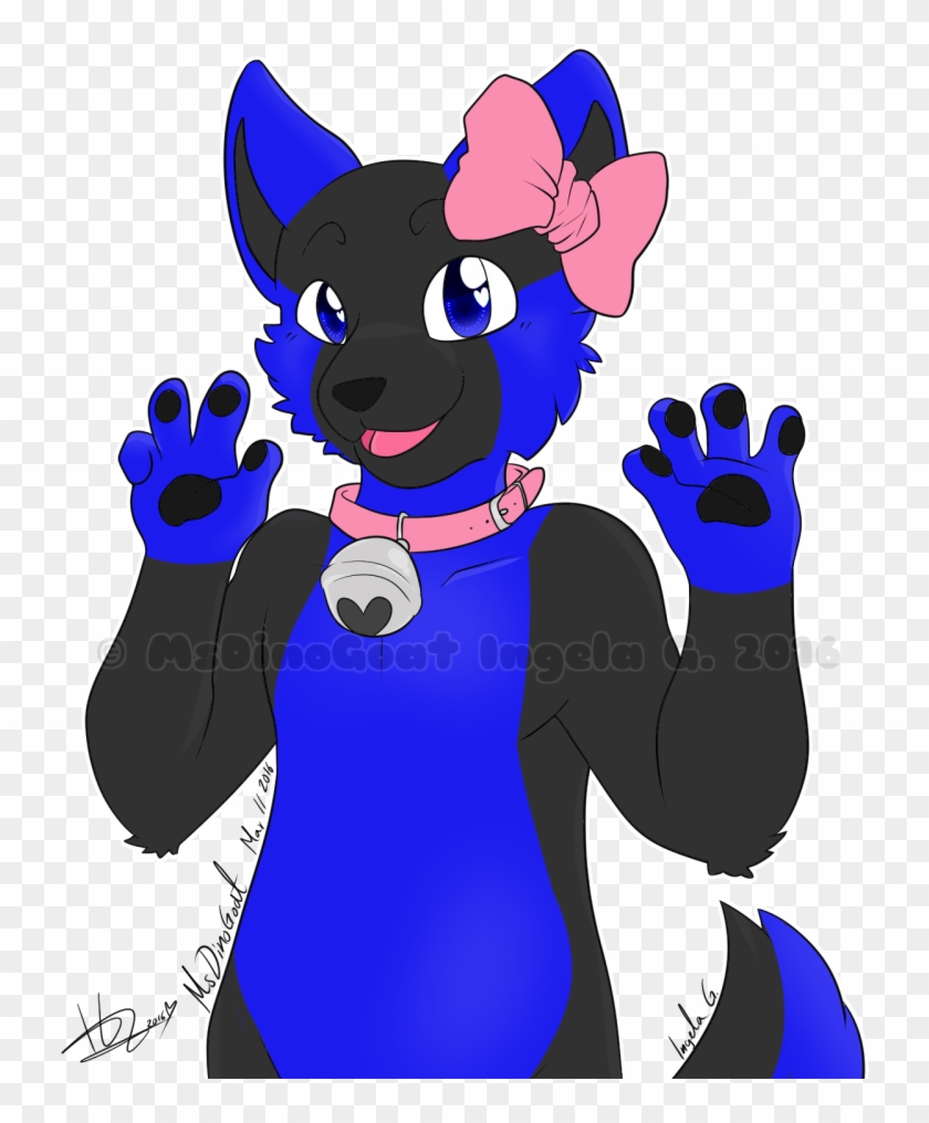 Dante's Cute Bow - Cartoon Clipart