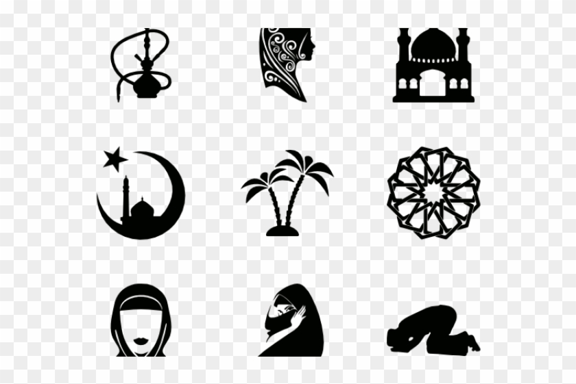Vector Islamic Png - Islamic Icon Vector Clipart #5447980
