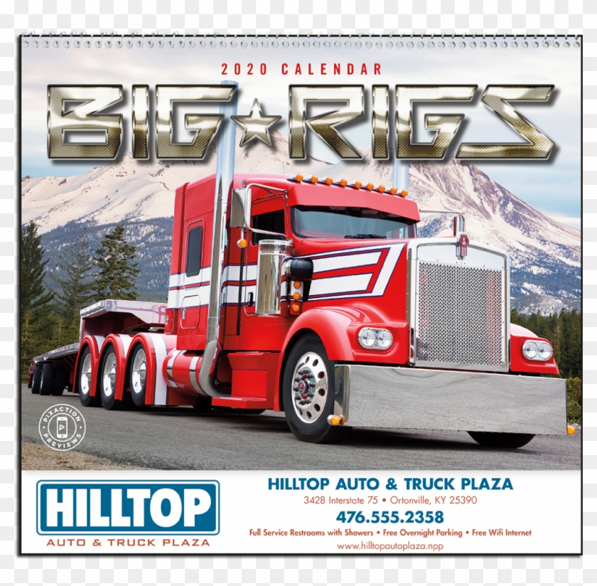 Picture Of Big Rigs Wall Calendar - Semi-trailer Truck Clipart