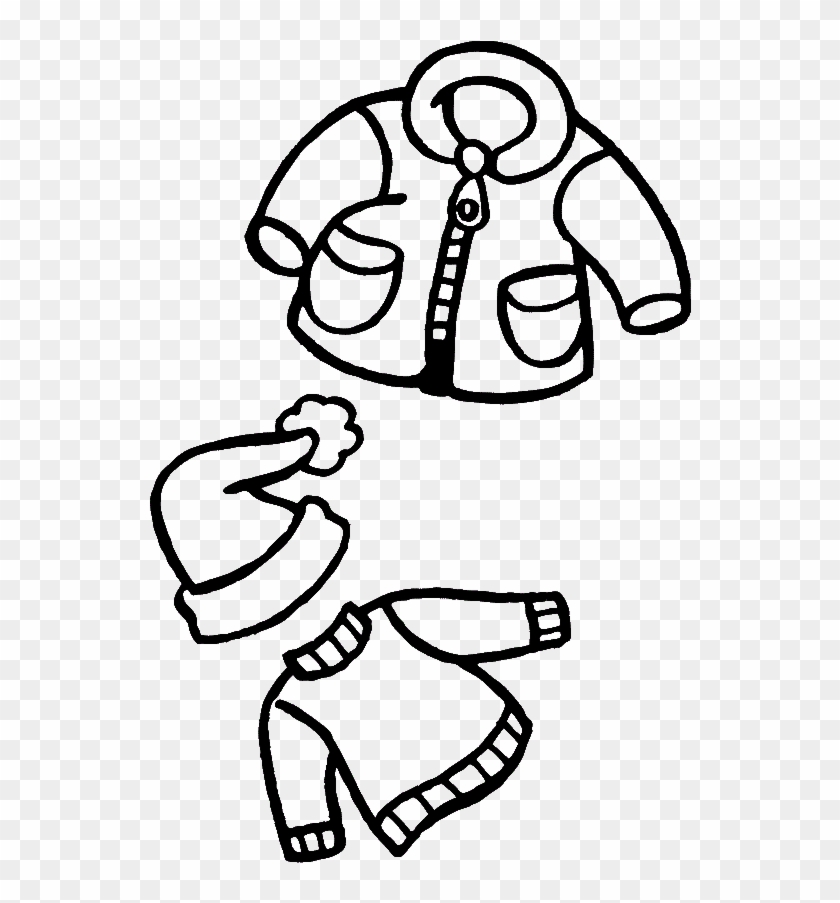 Winter Clothes Pictures - Drawing Of Winter Clothes Clipart